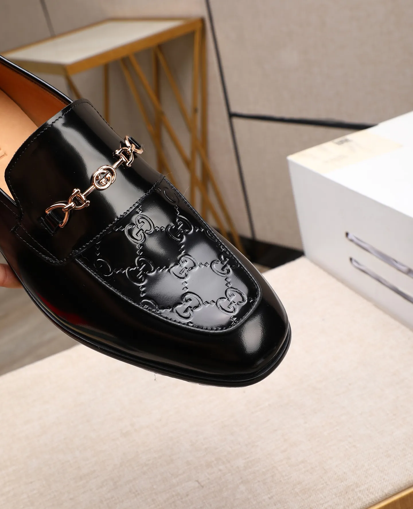 Men's shoes 💰620 📛📛Original version (water-dyed cowhide) Gucci GUCCI official website formal shoes 🌀 Italy 🇮🇹 imported cowhide ➕ top imported water-dyed cowhide lining 💋 fine handmade original bottom, the real thing looks better when photographed in person Standard size 39-44 (38 45 customized)